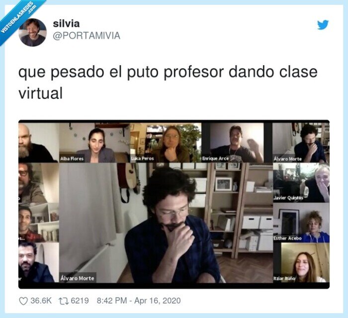 profesor,virtual,pesado,clase,la casa de papel