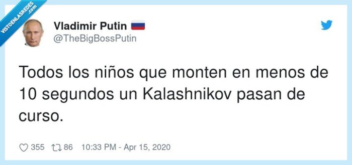 kalashnikov,segundos,niños,aprobado general,putin,rusia