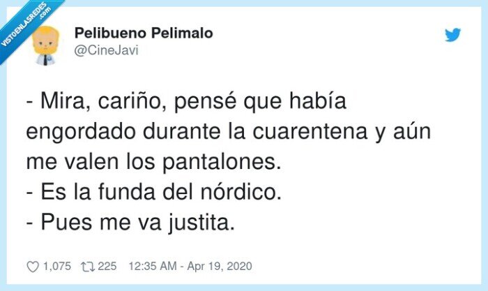 pantalones,cuarentena,engordar,n&oacute;rdico,cari&ntilde;o