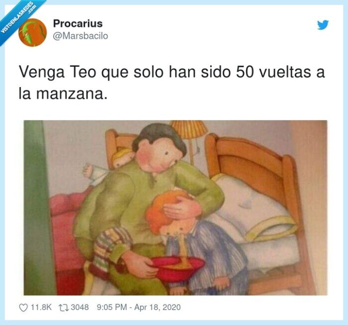 vueltas,manzana,vomitar,teo