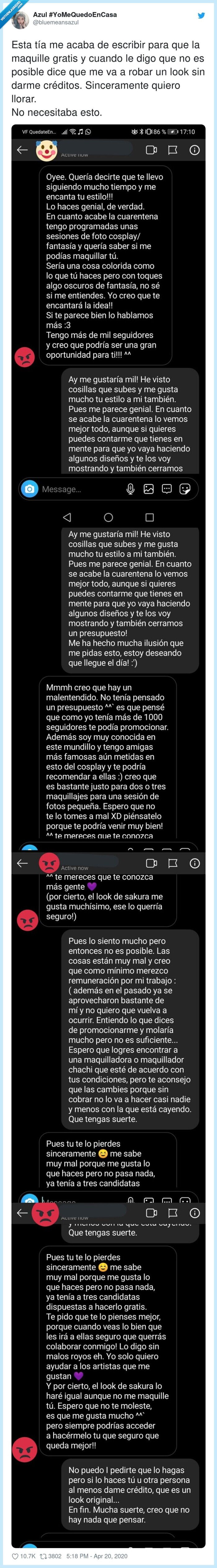 sinceramente,necesitaba,créditos,escribir,maquille,posible