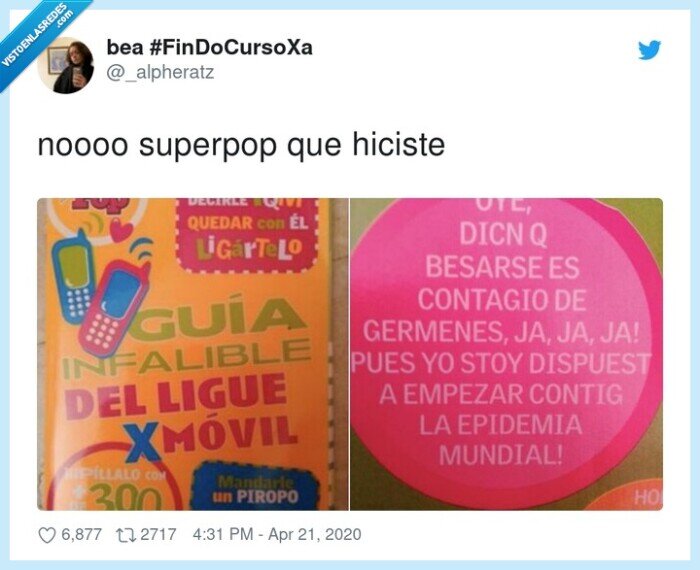 superpop,hiciste,pandemia,germenes,besos,coronavirus