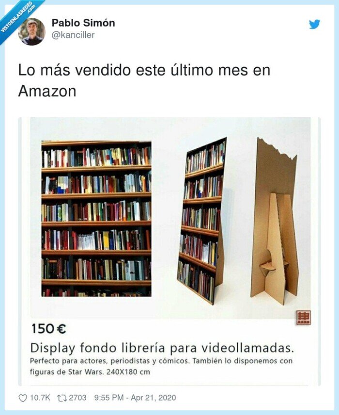 vendido,último,amazon,display,estantería,fake
