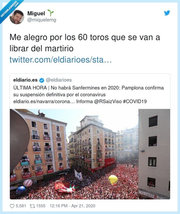 martirio,librar,sanfermines,toros