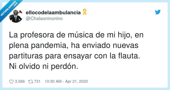 partituras,profesora,pandemia,música,ensayar,flauta,coronavirus