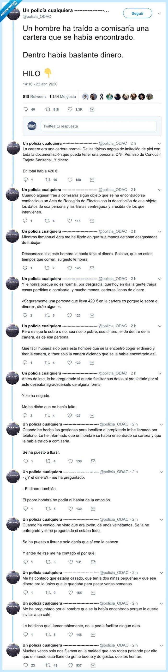 comisaría,dinero,encontrar,buena fe