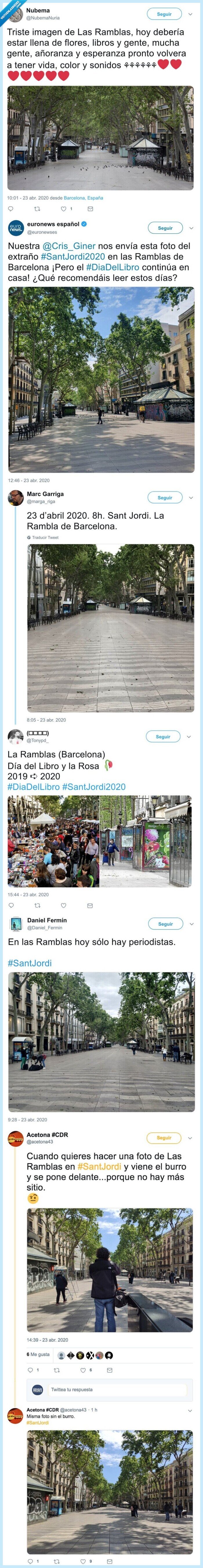 23 de abril,barcelona,ramblas,2020,sant jordi