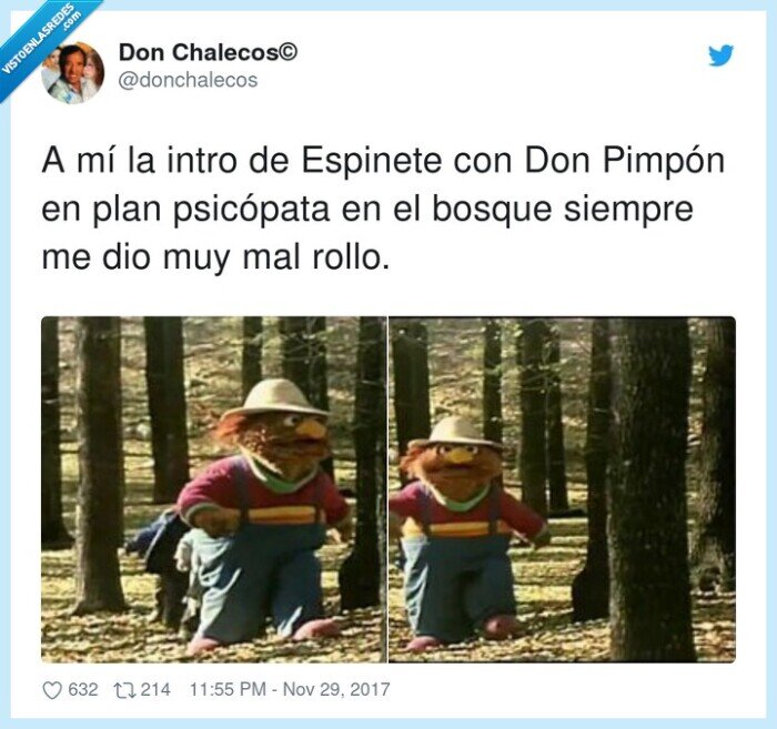 psicópata,espinete,don pim pón,bosque,intro