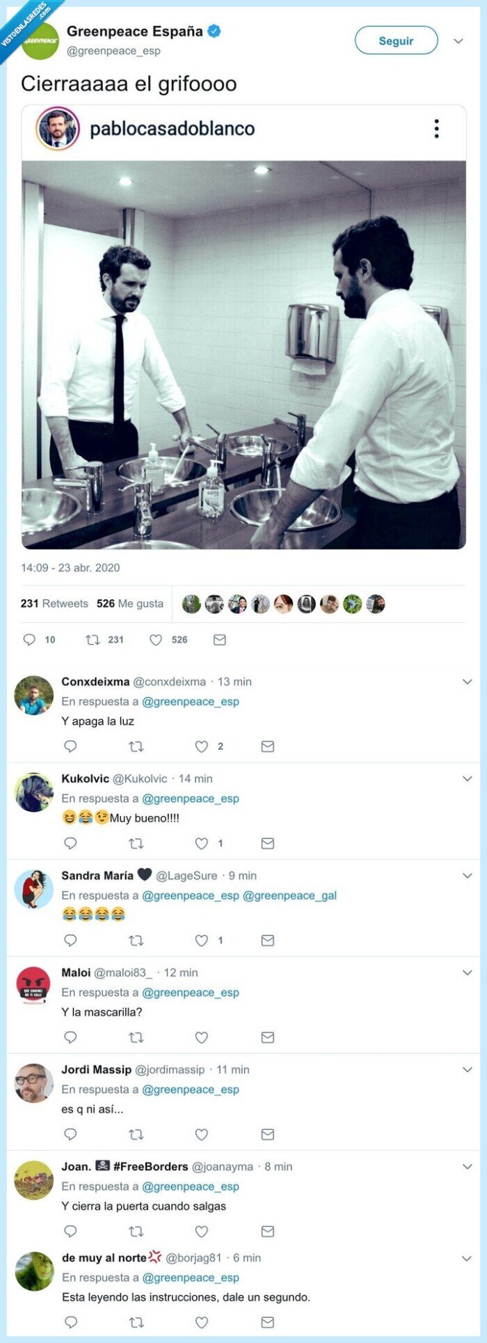 agua,grifo,pablo casado,greenpeace