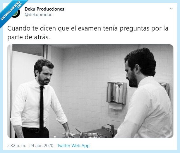 examen,preguntas,pablo casado,espejo,desolado