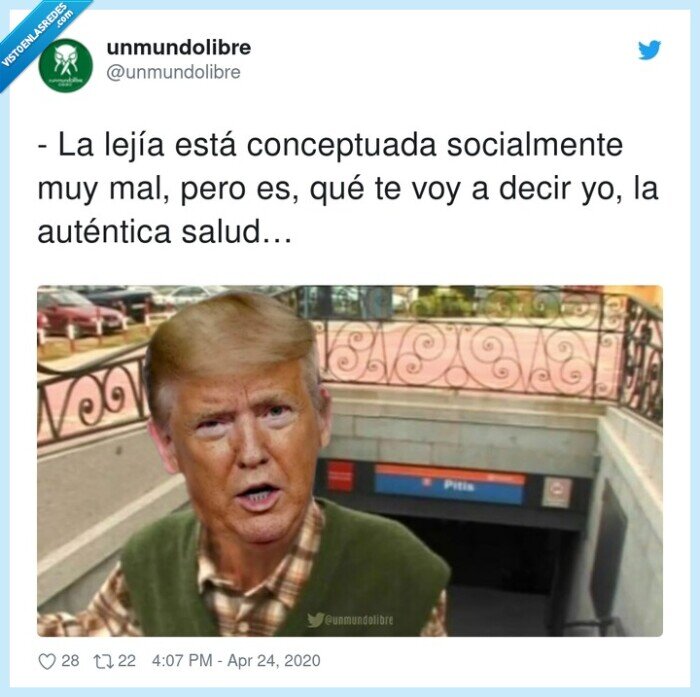 conceptuada,socialmente,auténtica,salud…,lejía,está,donald trump