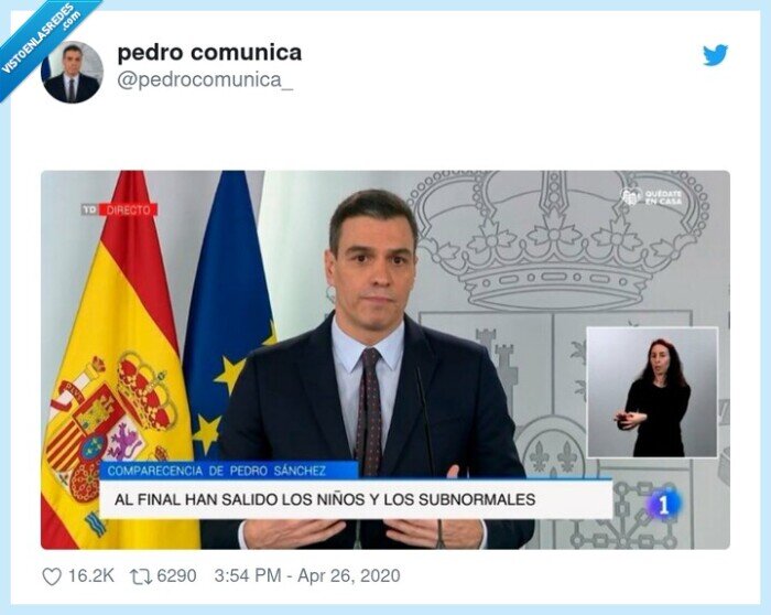 pedro sanchez,salir,niños,cuarentena
