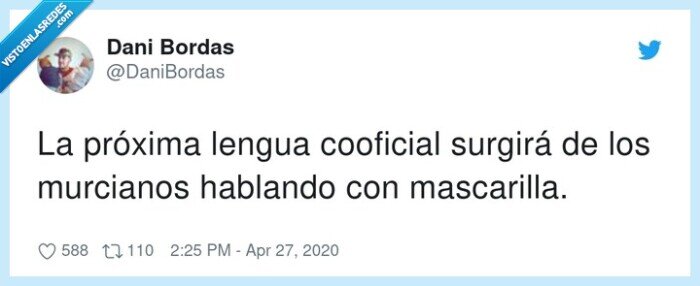 mascarilla,cooficial,murcianos,lengua