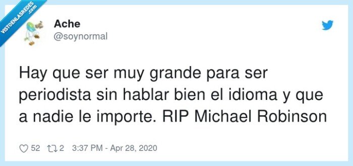 periodista,acento,michael robinson,importe,idioma,hablar