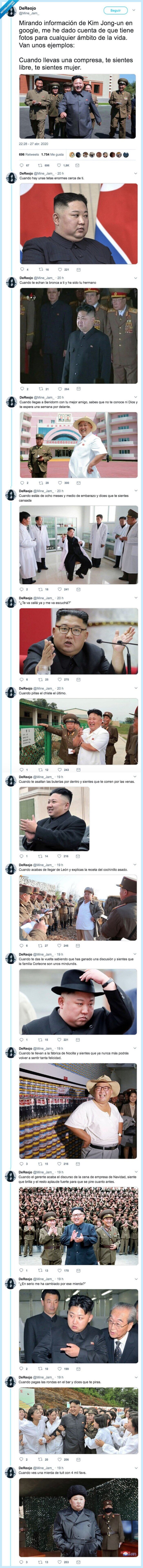 566908 - Mirando información de Kim Jong-un en Google, te das cuenta de que tiene fotos para cualquier ámbito de la vida, por @Mine_Jam_