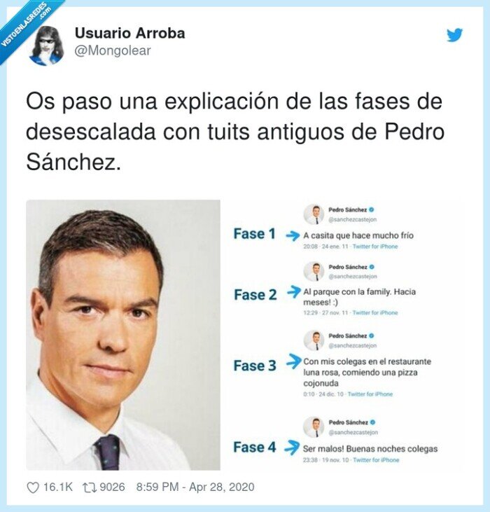 explicación,desescalada,tuits antiguos,pedro sánchez,fases,cuarentena
