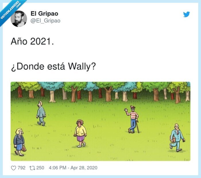 donde está wally,año,2021,cuarentena,social distancing