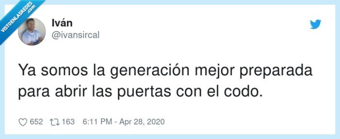 generación,preparada,puertas,codo,abrir,cuarentena