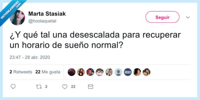 Twitter,dormir,sueño,desescalada,confinamiento,cuarentena