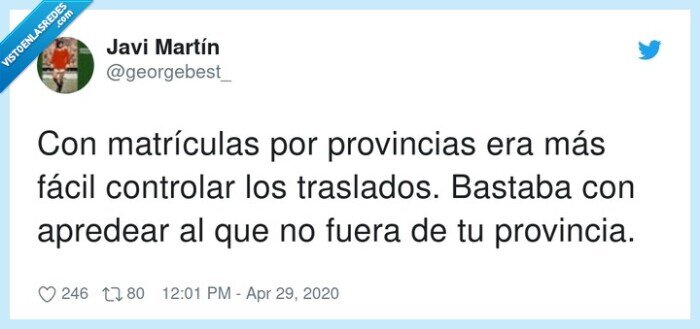 matrículas,provincias,controlar,traslados,provincia,apredear,cuarentena