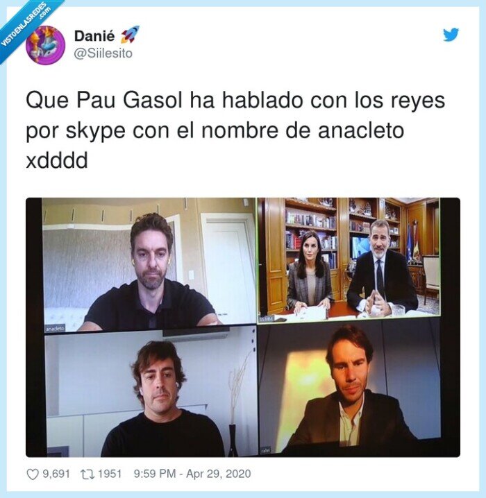 anacleto,hablado,nombre,pau gasol,reyes,skype