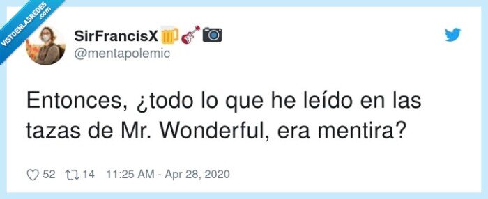 mr wonderful,mentira,leído,tazas