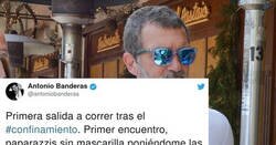 Enlace a Antonio Banderas sale a la calle tras el confinamiento, y los paparazzis no tienen espera
