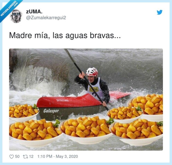 aguas bravas,chistaco