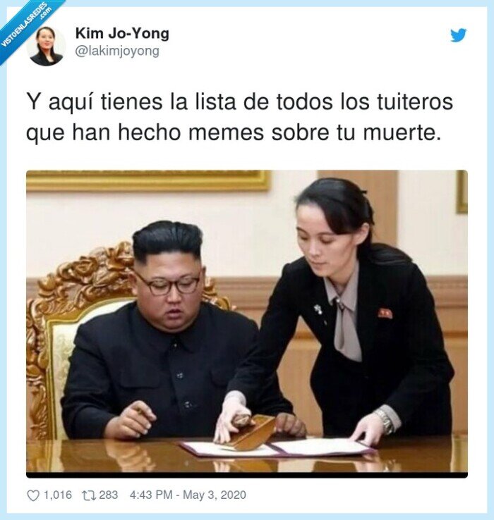 tuiteros,tienes,muerte,kim jong un,lista,bromas