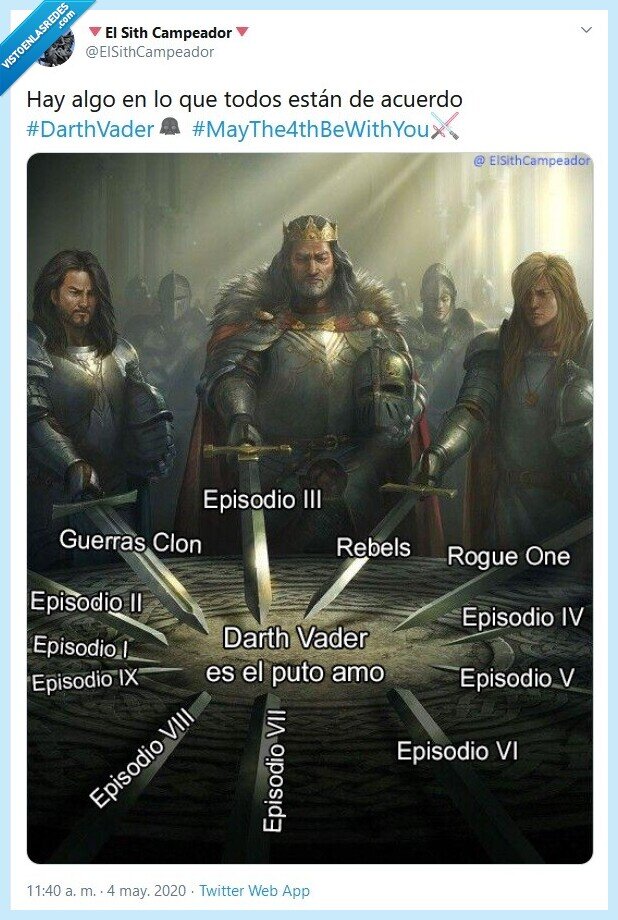 star wars,may the 4th,4 mayo,darth vader,peliculas,episodio