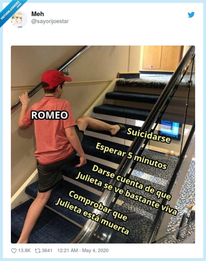 romeo,julieta,escaleras,opciones