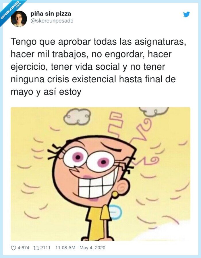 asignaturas,existencial,ejercicio,trabajos,engordar,aprobar,coronavirus