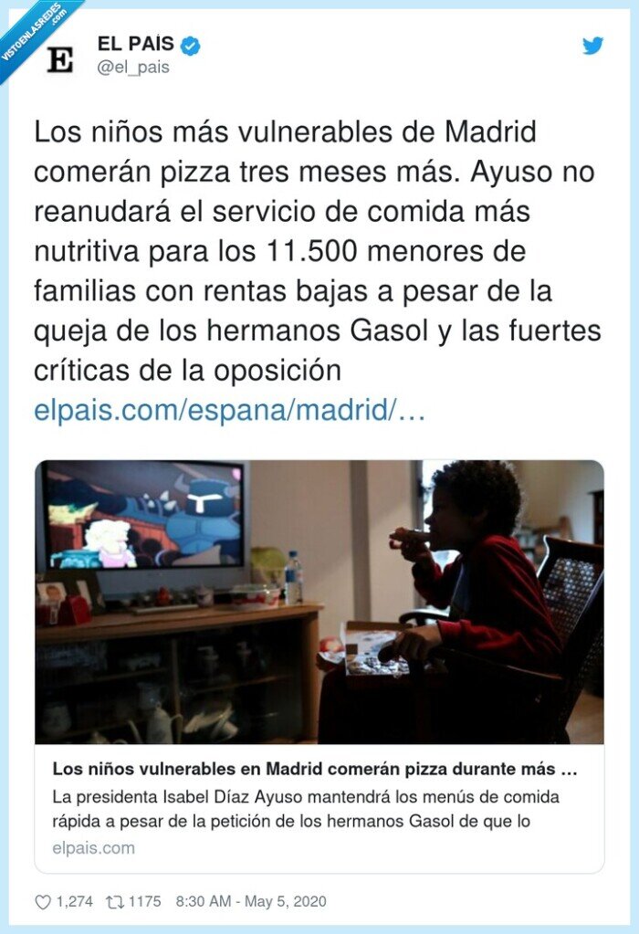 niños,pobres,críticas,telepizza,pizza,ayuso,servicio