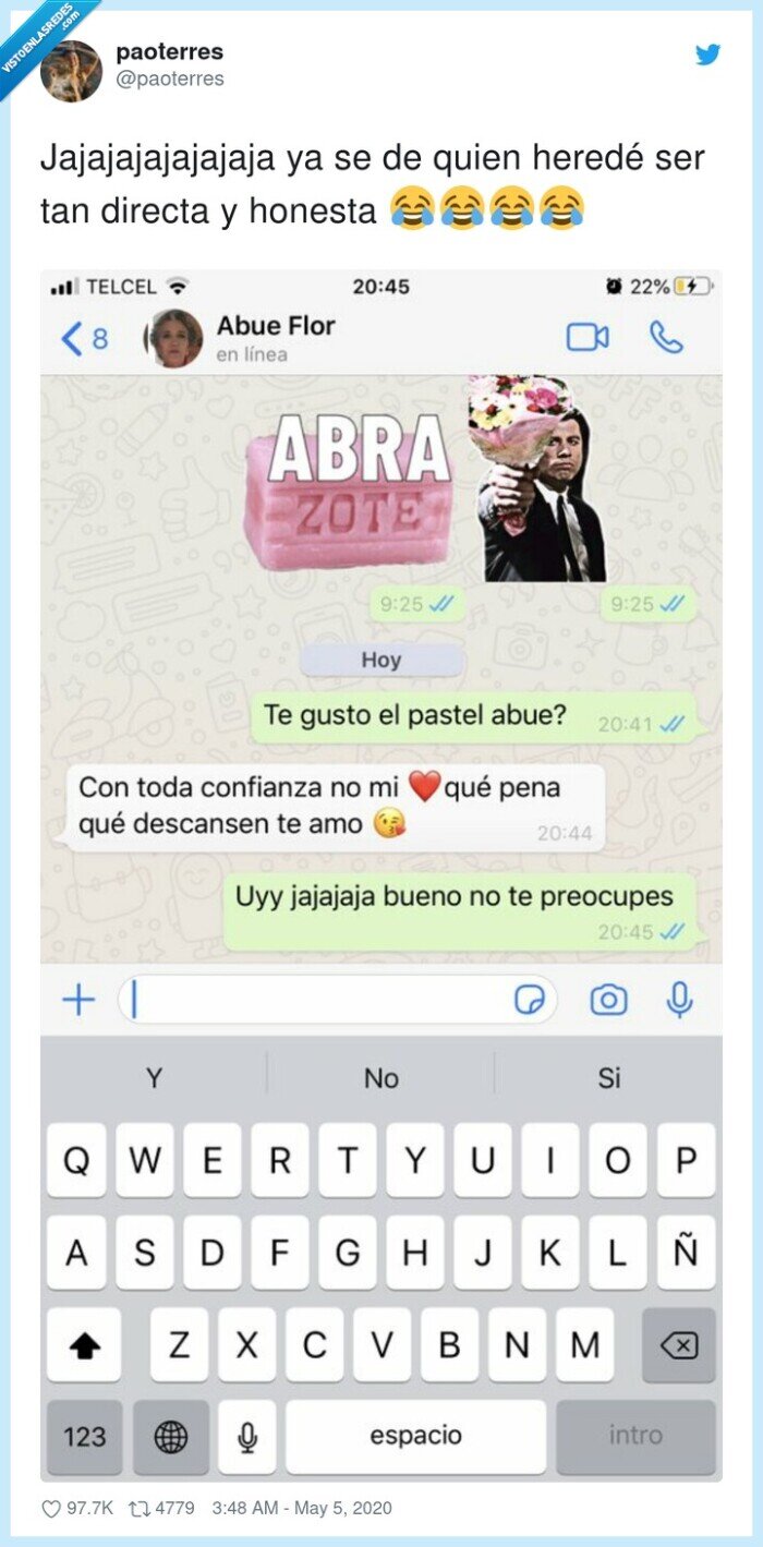 sinceridad,abuela,directa,honesta