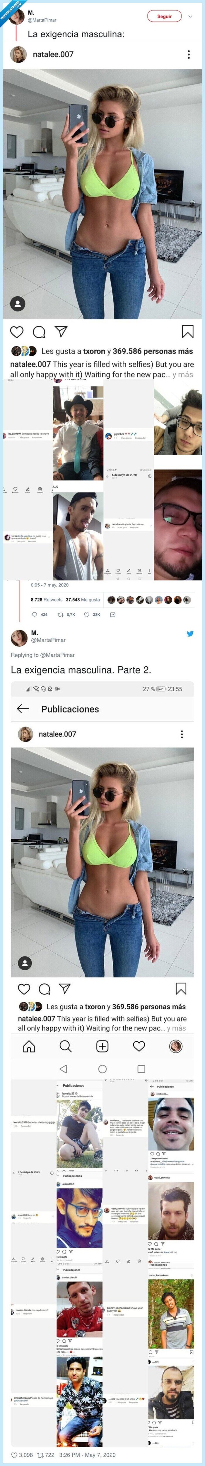 exigencia,masculina
