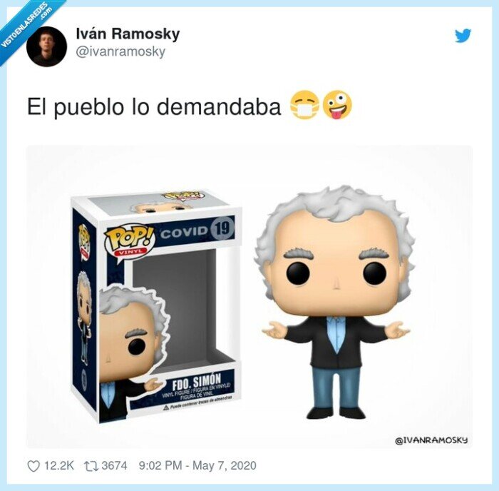 funko pop,fernando simón,muñeco,coronavirus