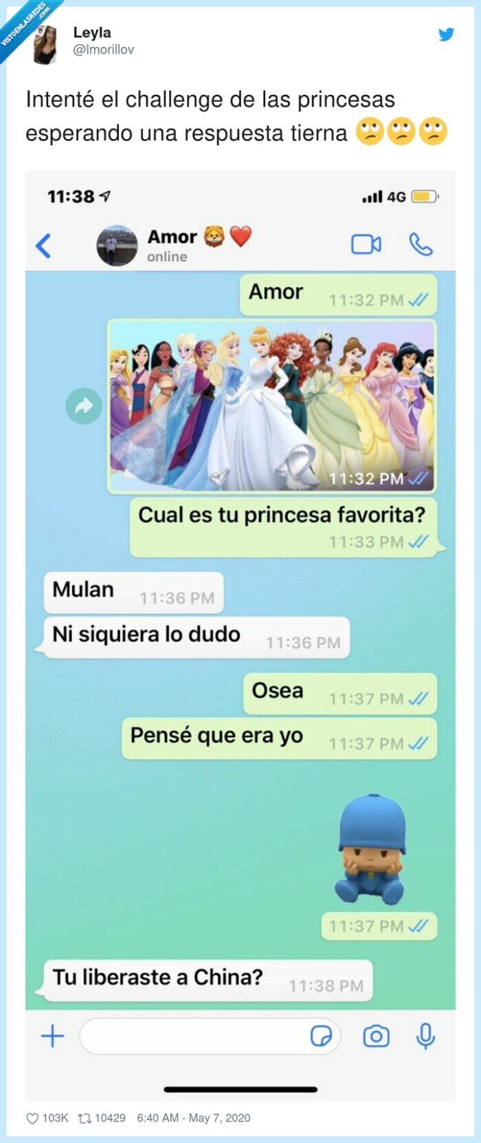 mulan,princesas,challenge,respuesta