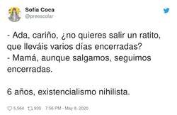 Enlace a Ha expresado de manera perfecta lo que siento yo y el motivo por el que no salgo prácticamente, por @preescolar