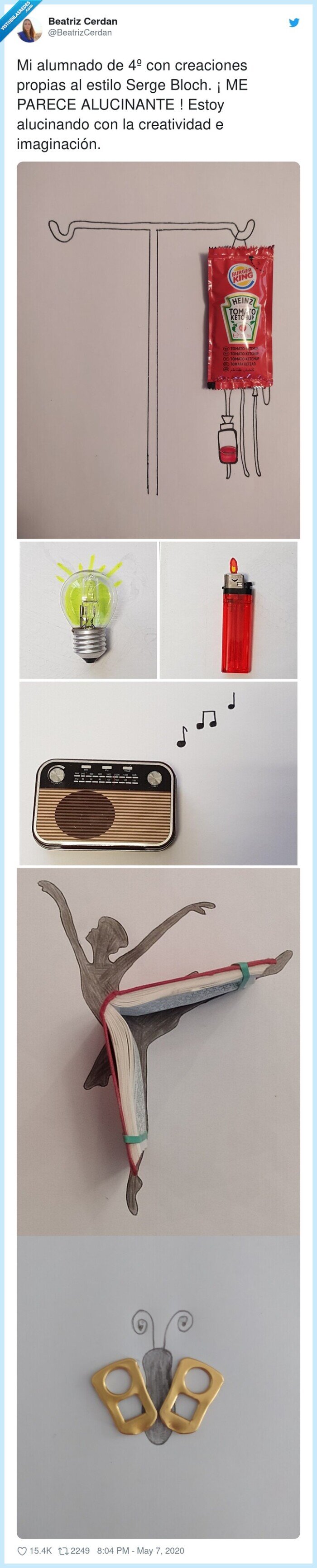 imaginación,creatividad,creaciones,alucinante,alucinando,alumnado