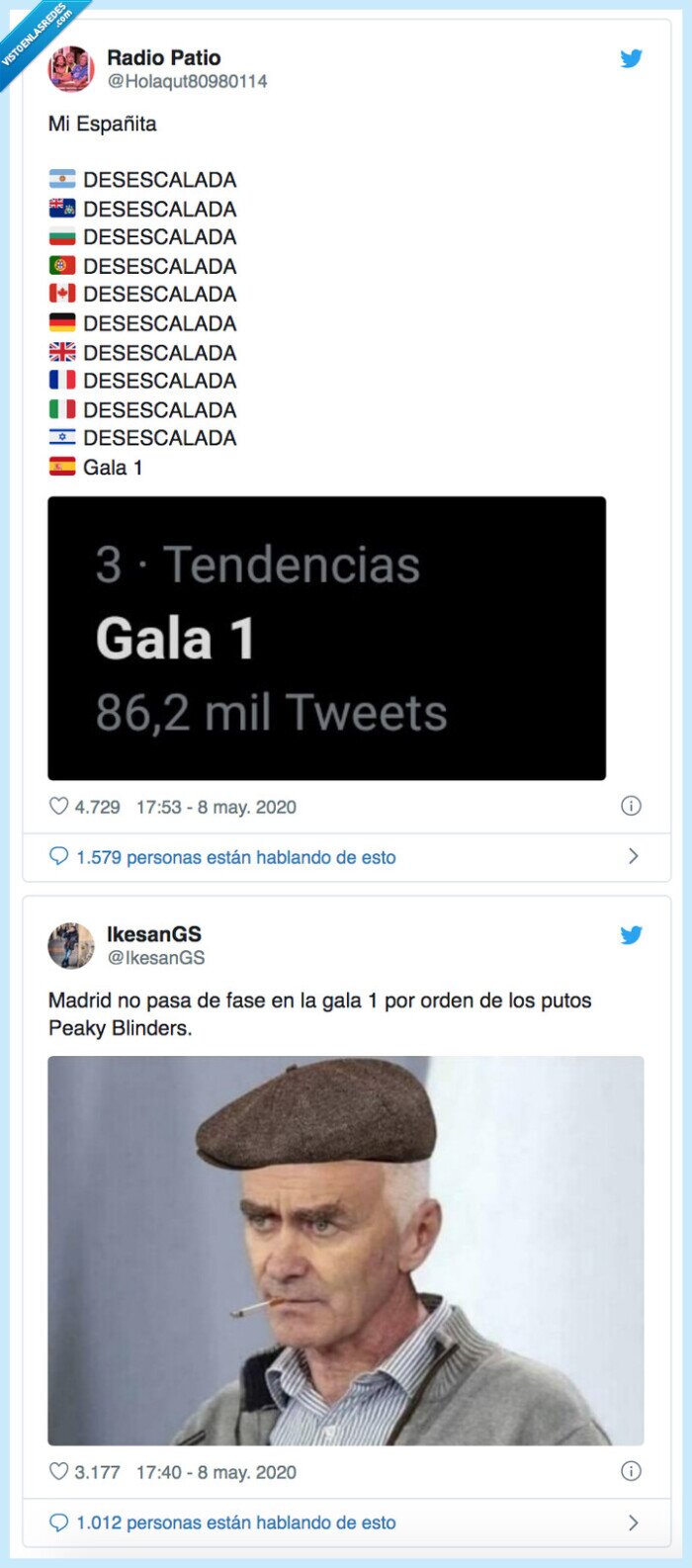 575847 - Recopilatorio: el cambio de fase de desescalada como si fuera una gala en base de memes: