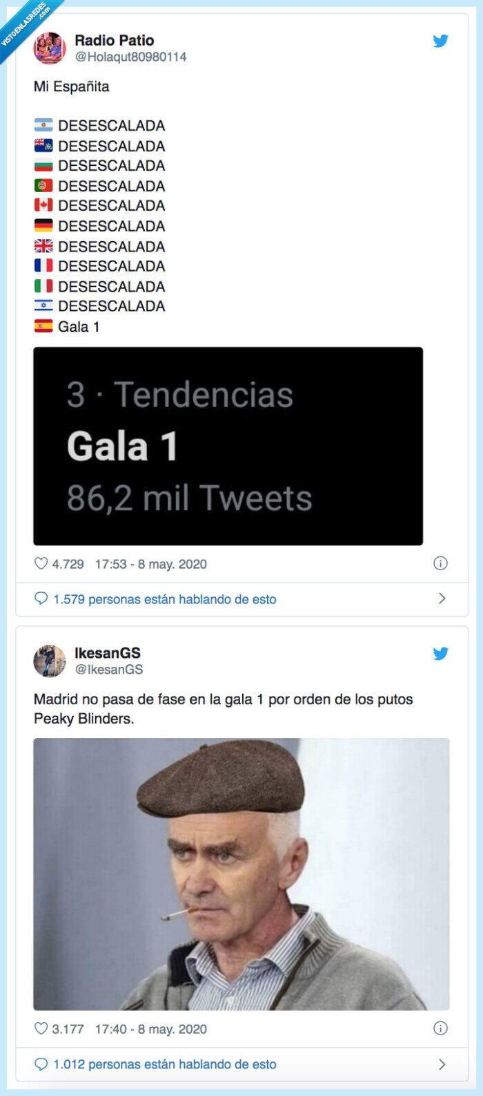 575847 - Recopilatorio: el cambio de fase de desescalada como si fuera una gala en base de memes: 