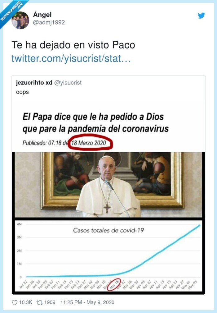 dejado,visto,paco,coronavirus,papa