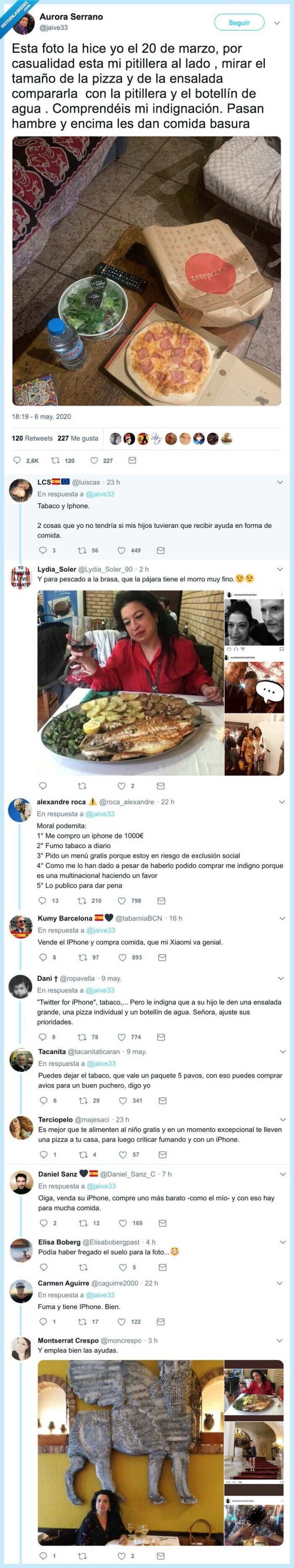 tabaco,iphone,ayudas sociales,asco