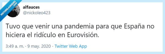 españa,eurovisión,coronavirus