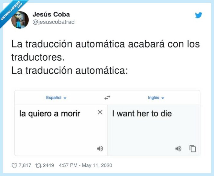 traducción automática,traductores,morir,querer