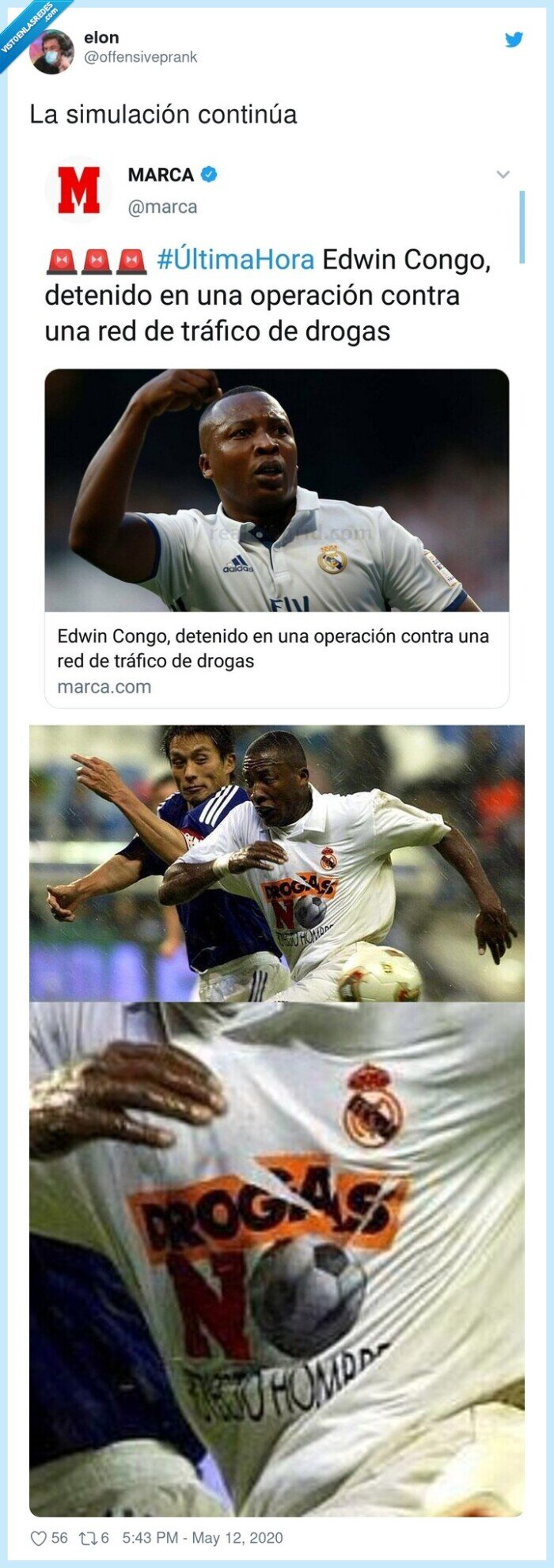 simulación,continuar,edwin congo,drogas,tráfico,detención