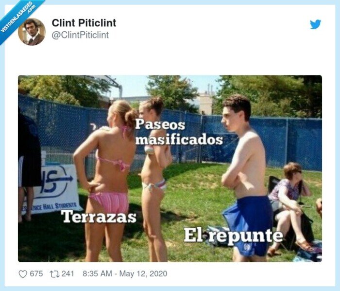 repunte,terrazas,paseos masificados