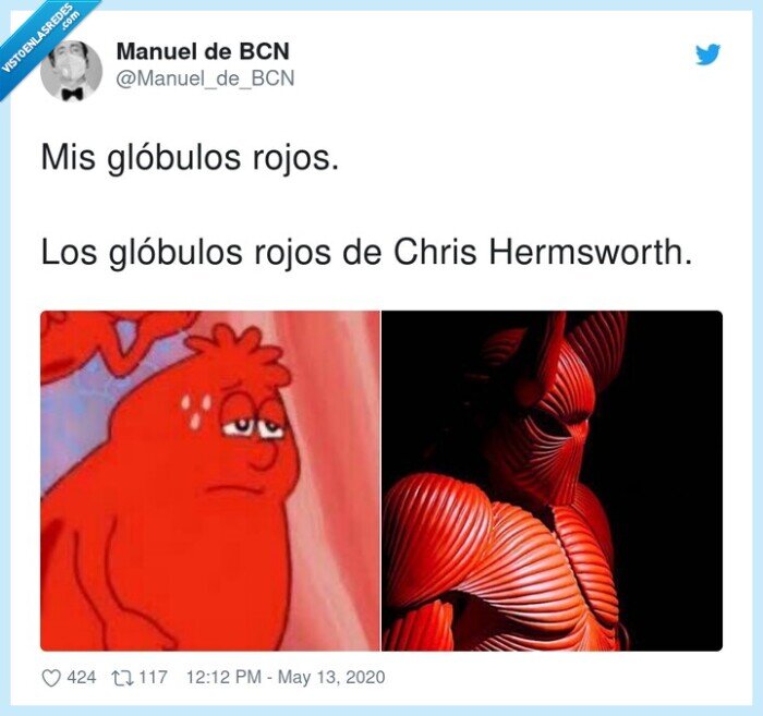 chris hermsworth,glóbulos rojos