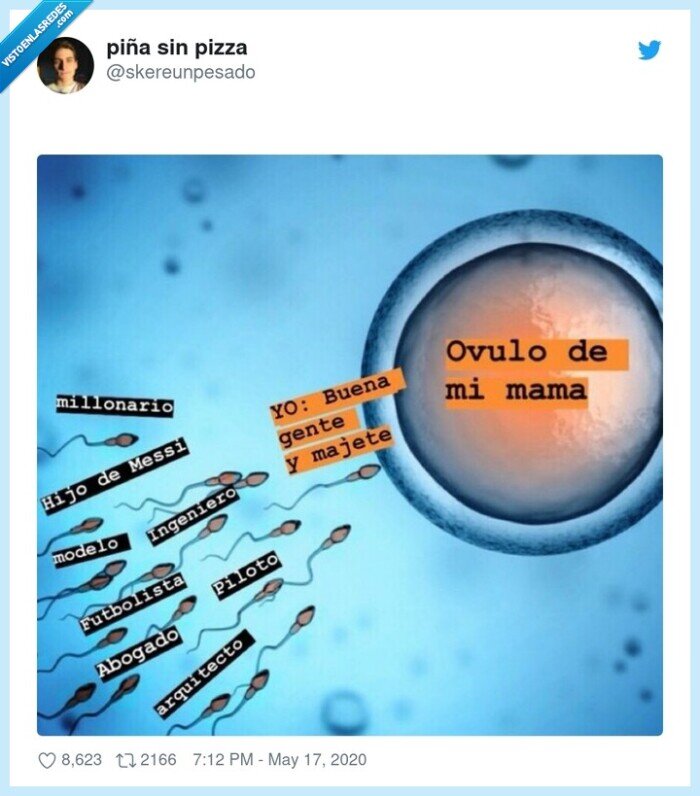583006 - Cómo habrá llegado ahí ese espermatozoide de Messi, por @skereunpesado
