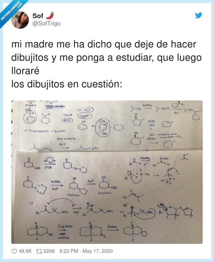 dibujitos,estudiar,madre,formulas,química